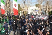 مراسم تشییع و خاکسپاری شهدای گلنام منطقه 13 تهران - بوستان سیمرغ