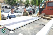 نصب اولین تابلوی گلزار شهدا در تهران سال 1405