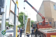 نصب اولین تابلوی گلزار شهدا در تهران سال 1405