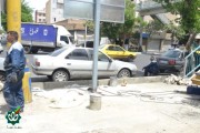 نصب اولین تابلوی گلزار شهدا در تهران سال 1405